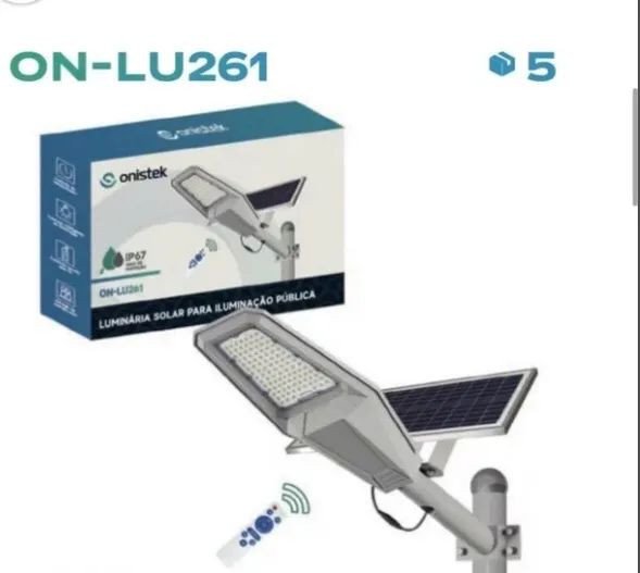 LUMINÁRIA SOLAR PARA ILUMINAÇÃO PÚBLICA ONISTEK