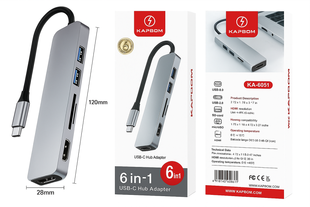HUB TIPO C KAPBOM