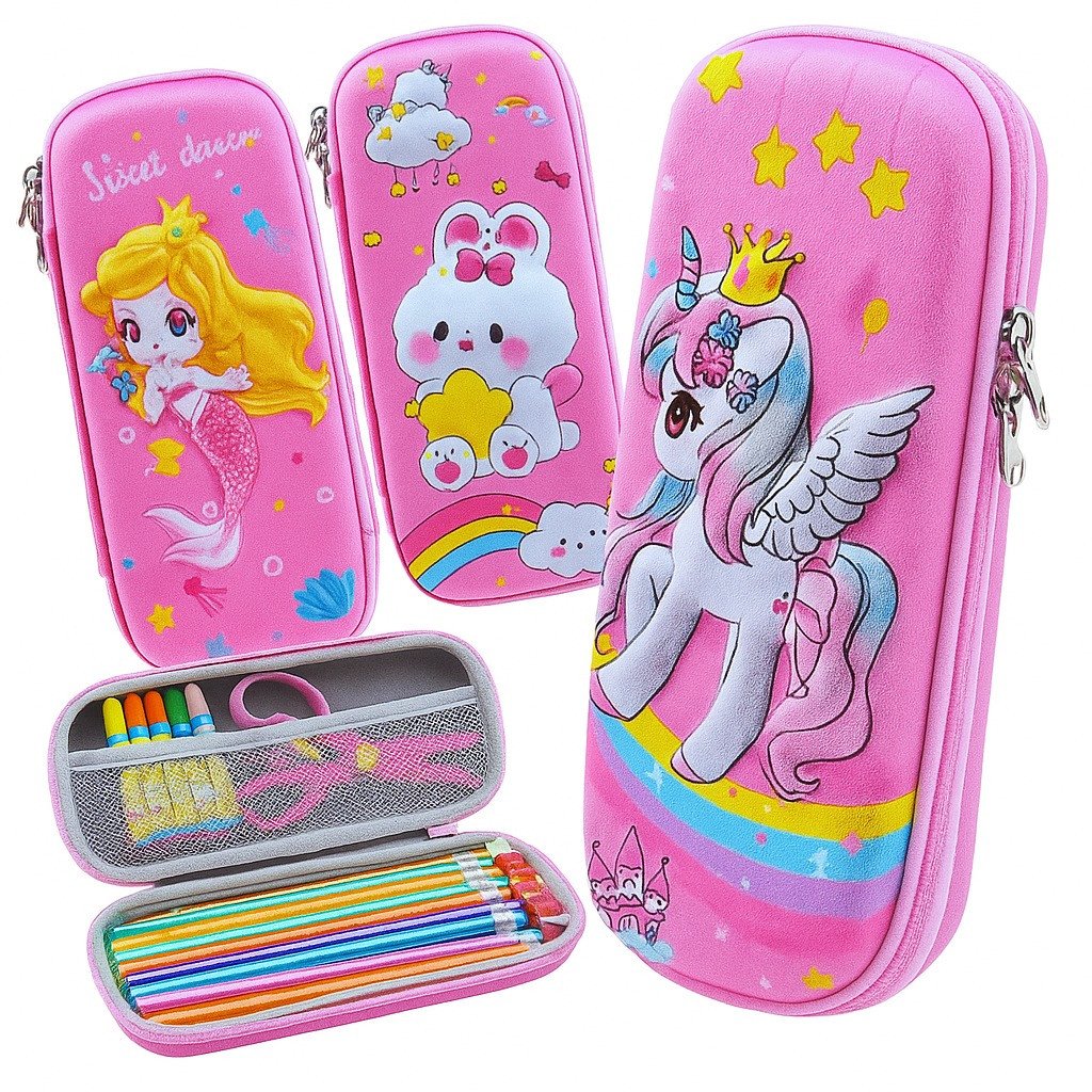 ESTOJO DE LÁPIS DE DESENHO ANIMADO 3D KAPBOM