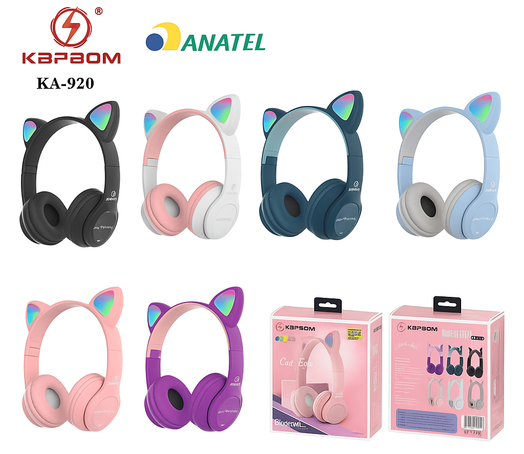 HEADPHONE GATINHO KAPBOM