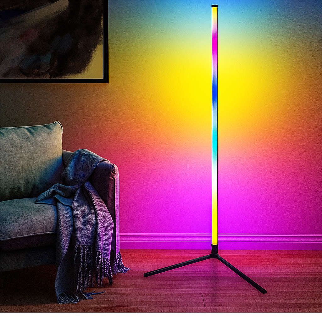 LUMINÁRIA DE PÉ RGB LEHMOX