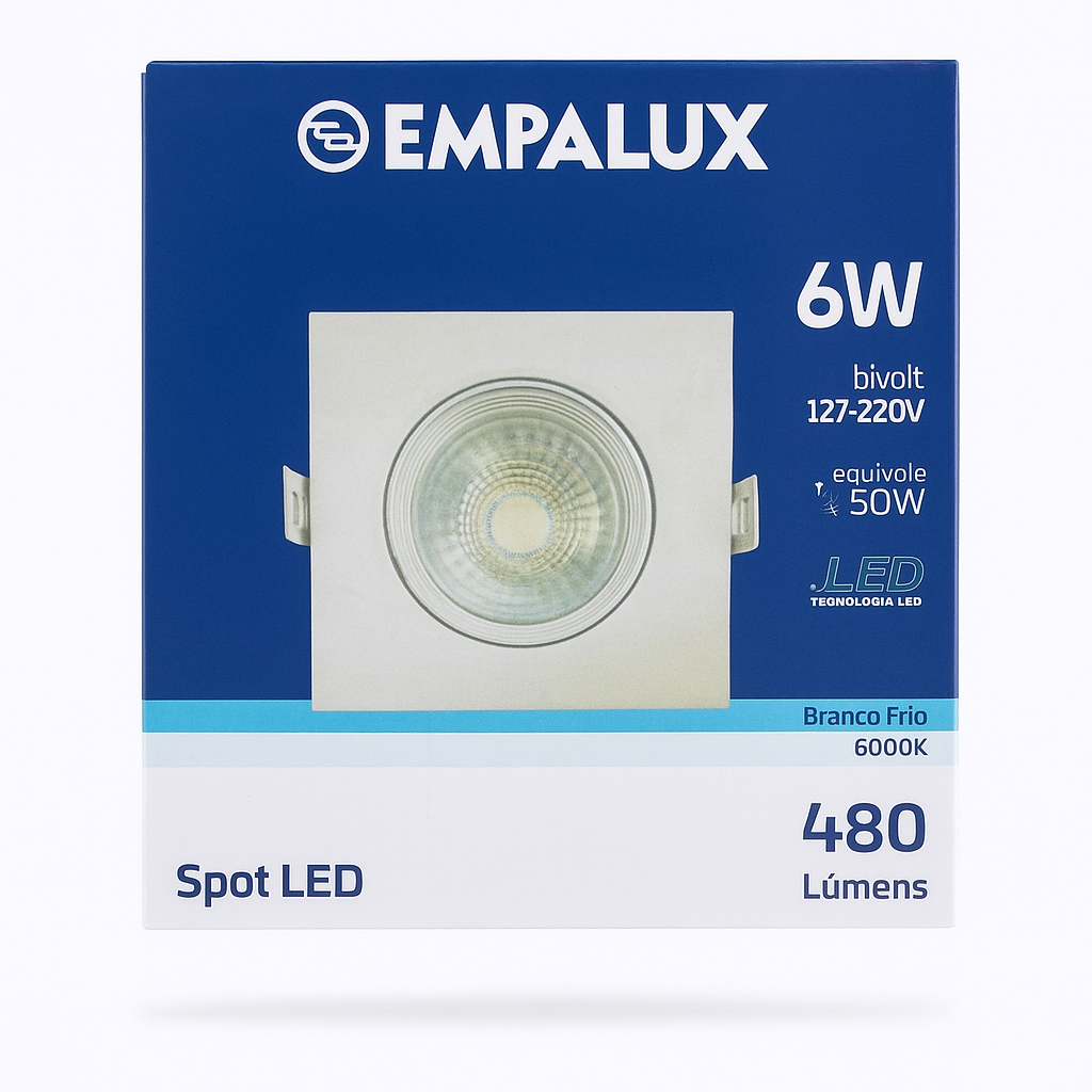 SPOT LED 480 LÚMENS 6W EMPALUX