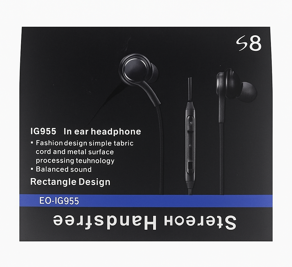 FONE DE OUVIDO STEREO S8 HANDSFREE 