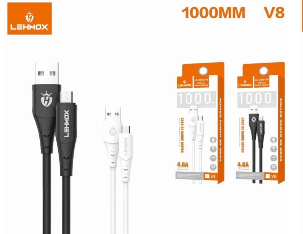 CABO USB V8 1M 4.6A LEHMOX