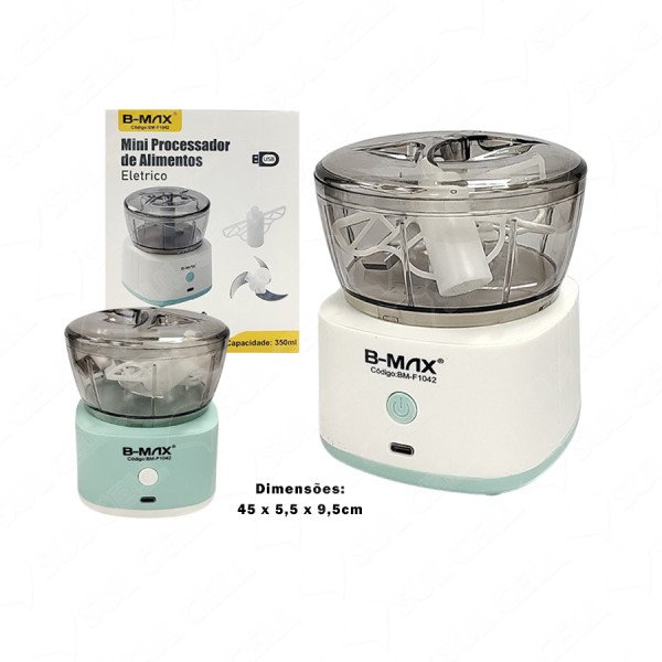 MINI PROCESSADOR DE ALIMENTOS ELÉTRICO B-MAX 