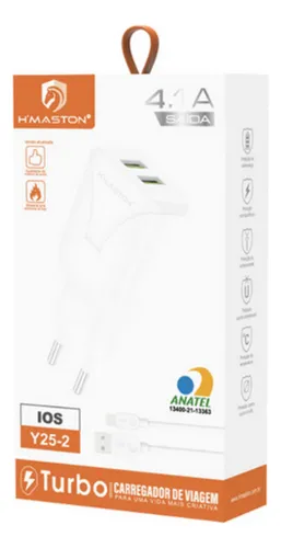 CARREGADOR LIGHTNING 4.1A H'MASTON