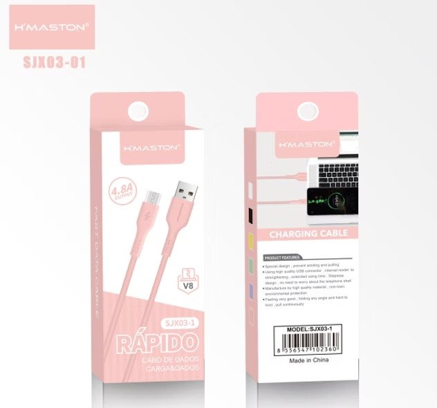 CABO DE DADOS V8 RÁPIDO 1M H'MASTON 