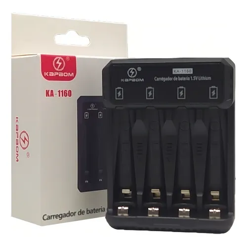 CARREGADOR DE BATERIA DE LÍTIO 1.5V KAPBOM