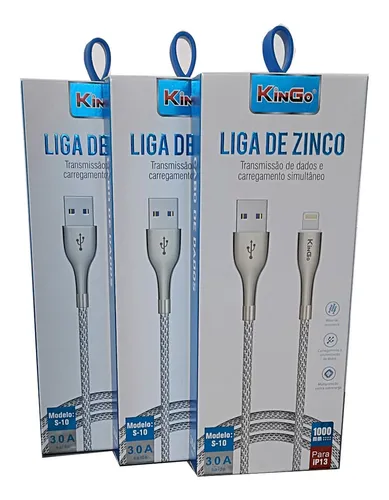 CABO KINGO USB V8 LIGA DE ZINCO 
