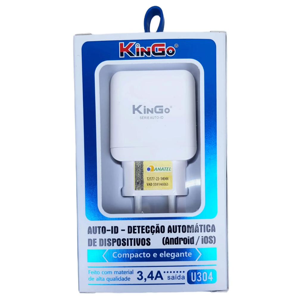 FONTE DE CARREGAMENTO USB KINGO