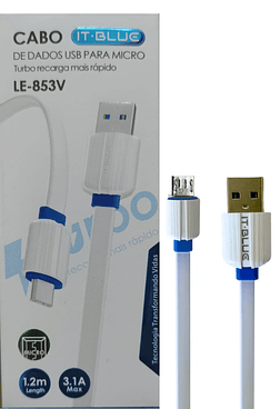 CABO USB PARA V8 IT BLUE 