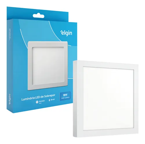 LUMINÁRIA LED DE SOBREPOR 18W ELGIN
