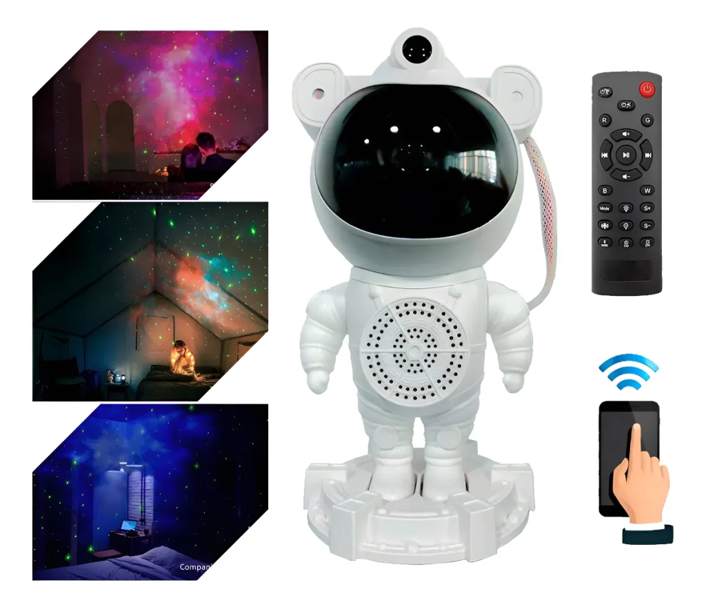 PROJETOR ASTRONAUTA LUA GALÁXIA 