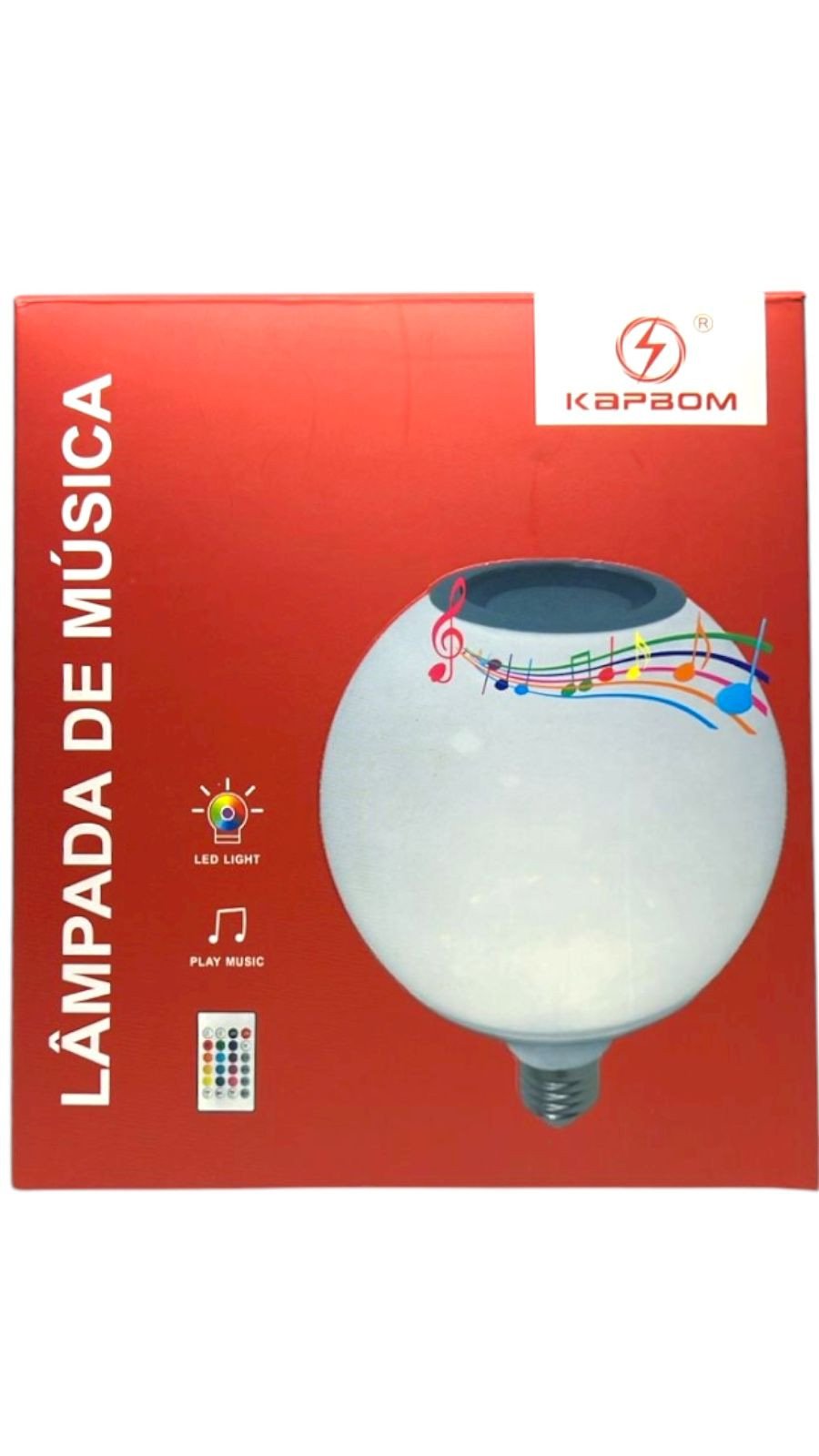 LÂMPADA DE MÚSICA KAPBOM