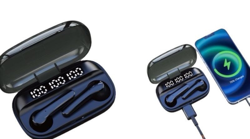 FONE DE OUVIDO E POWER BANK BLUETOOTH ALTOMEX 