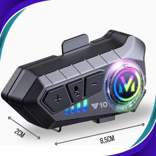 FONE DE OUVIDO BLUETOOTH PARA CAPACETE RGB 