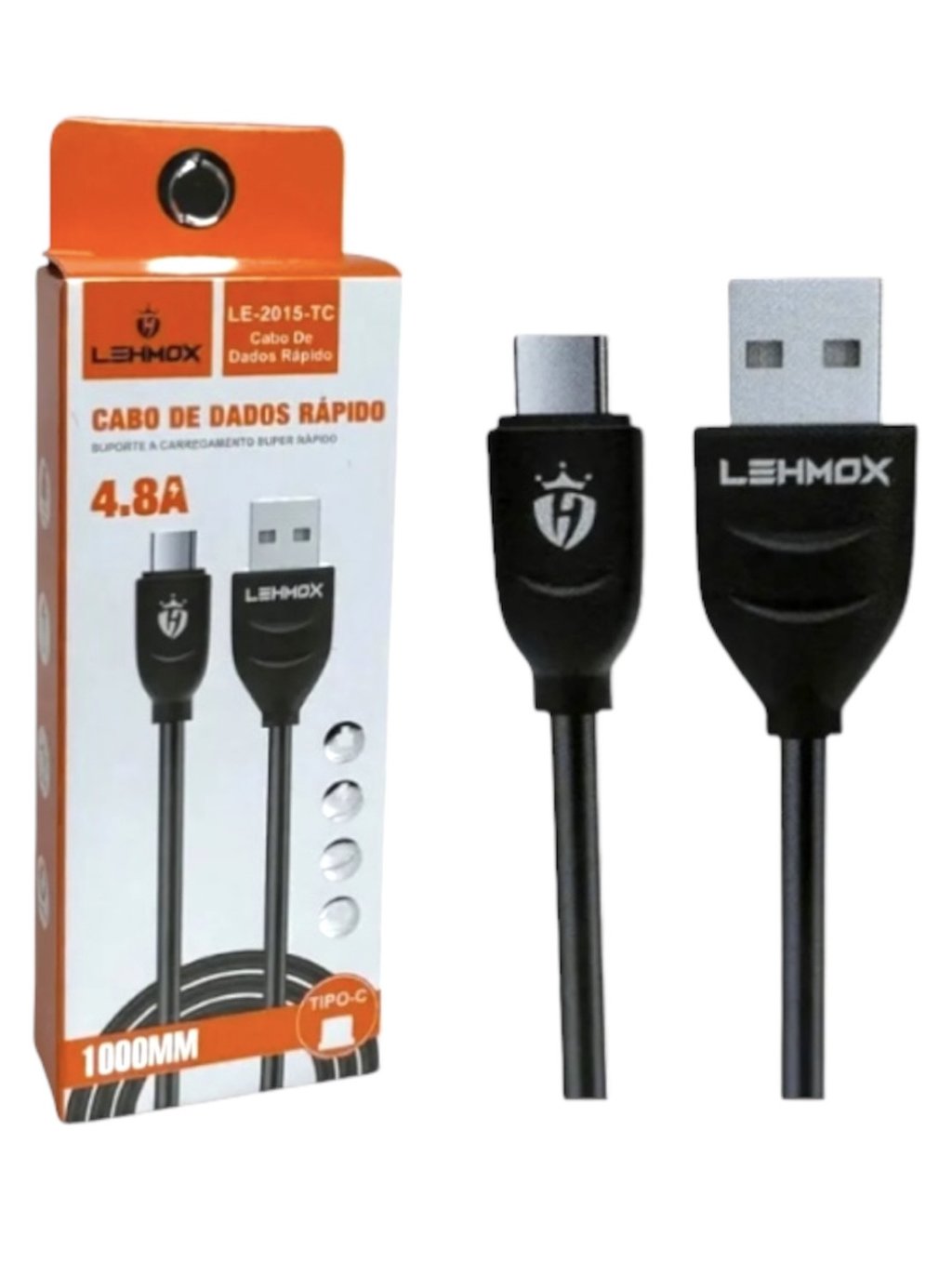 CABO USB TIPO C 1M LEHMOX