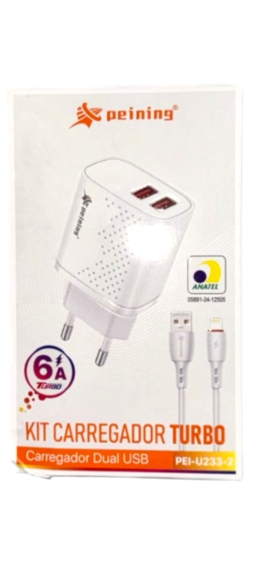 CARREGADOR USB LIGHTNING PEINING