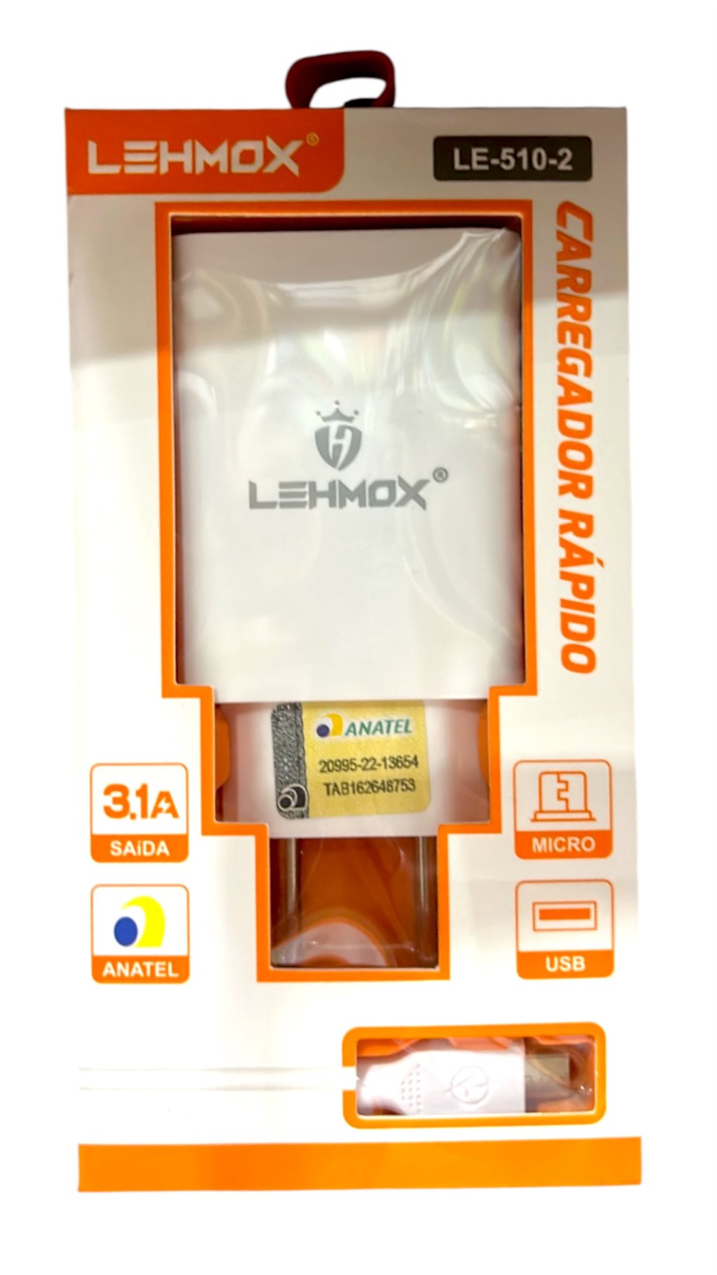 CARREGADOR USB V8 LEHMOX