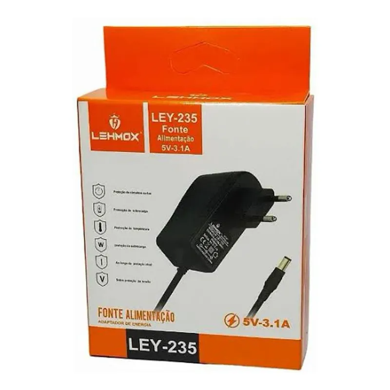 Fonte Alimentação 5v-3.1a Ley-235  110v/240v bivolt