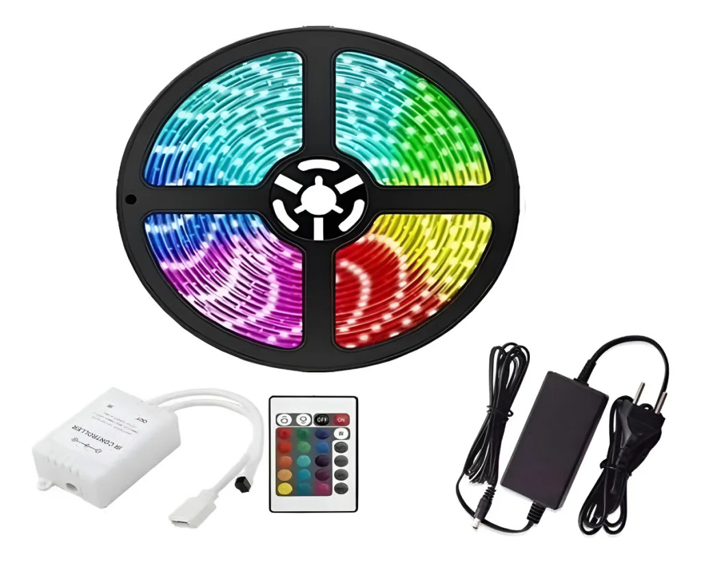 KIT FITA LED RGB 5050 LEHMOX LEY-2103