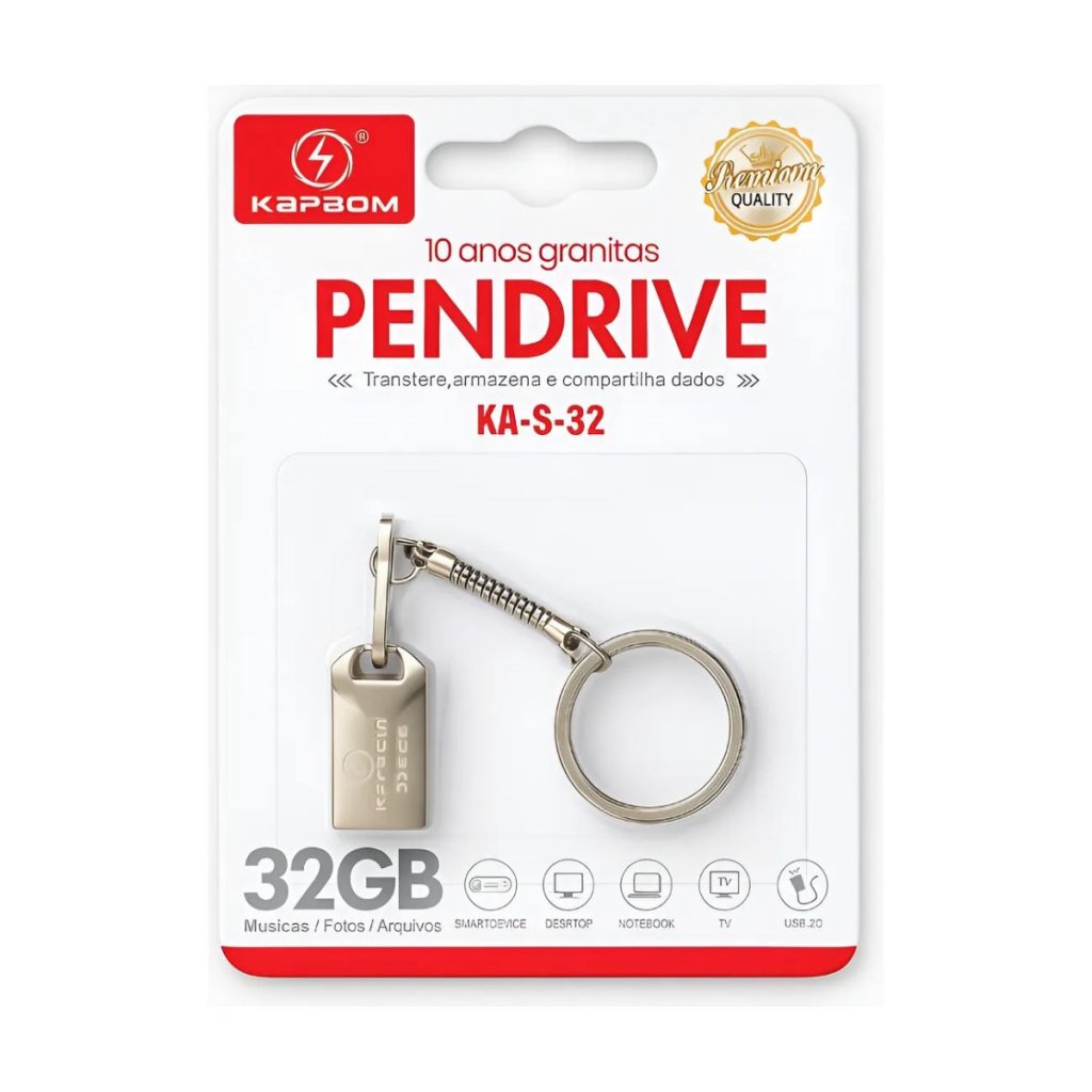 PENDRIVE KAPBOM 32GB CHAVEIRO KA-S-32