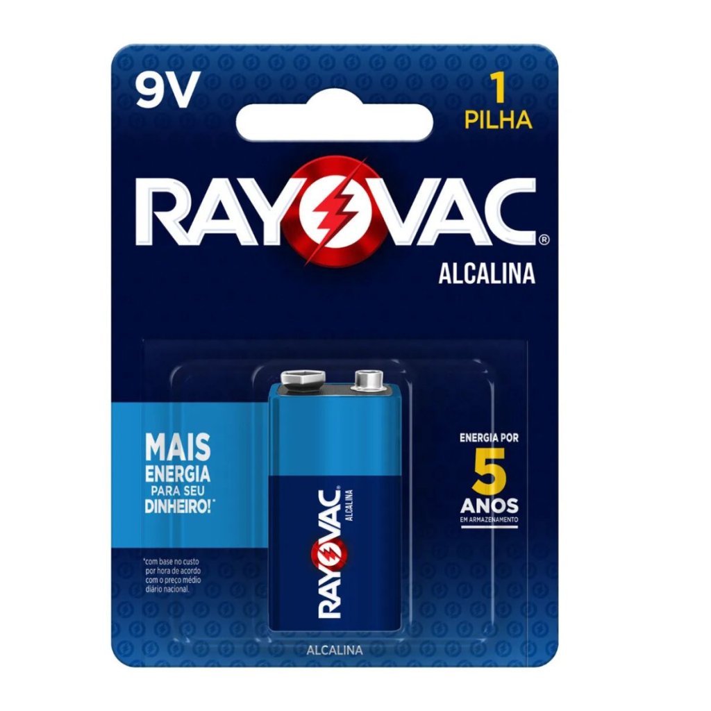 BATERIA 9V RAYOVAC RECARREGAVEL 