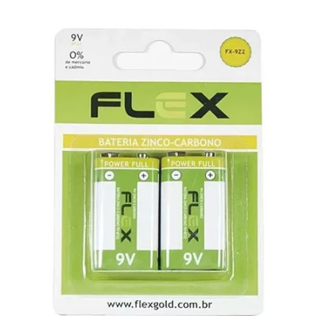 KIT 2 BATERIA 9V FLEX