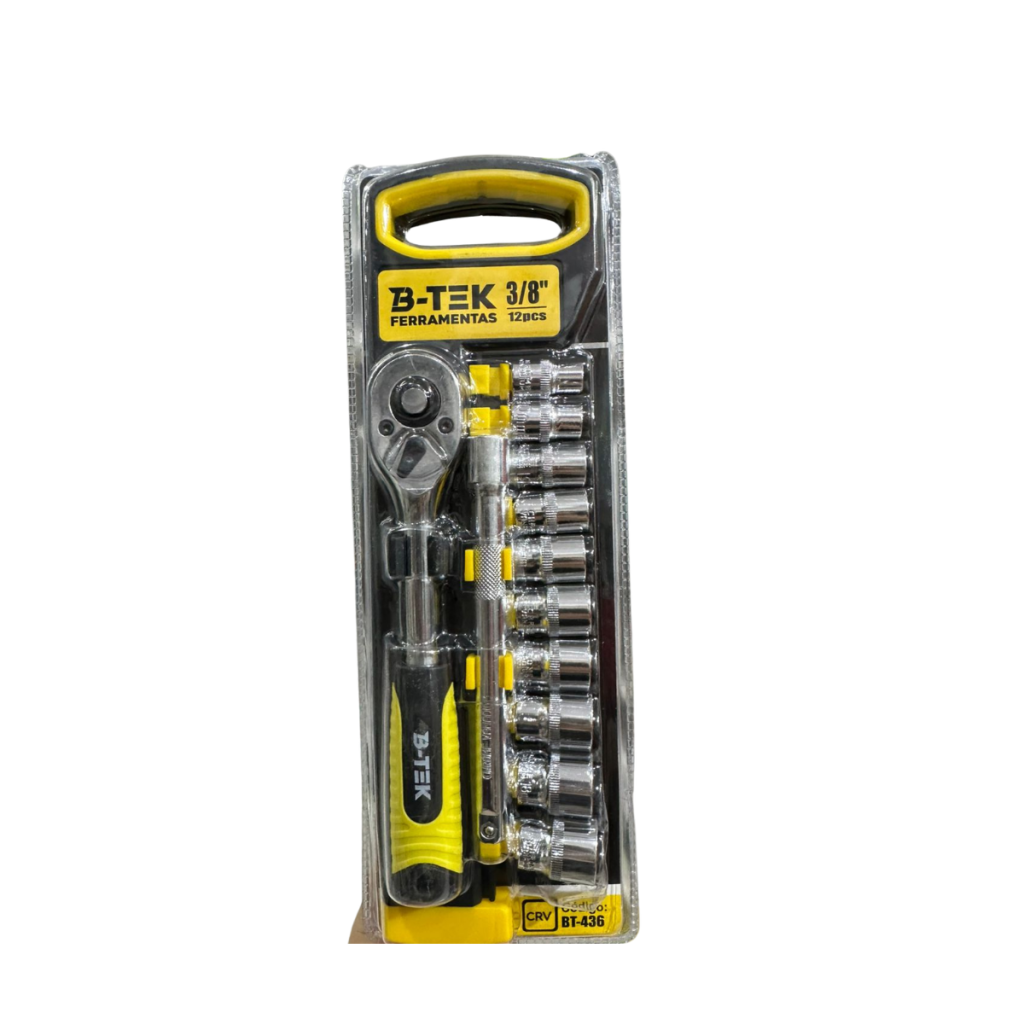 CHAVE DE CATRACA B-TEK 3/8 12PCS