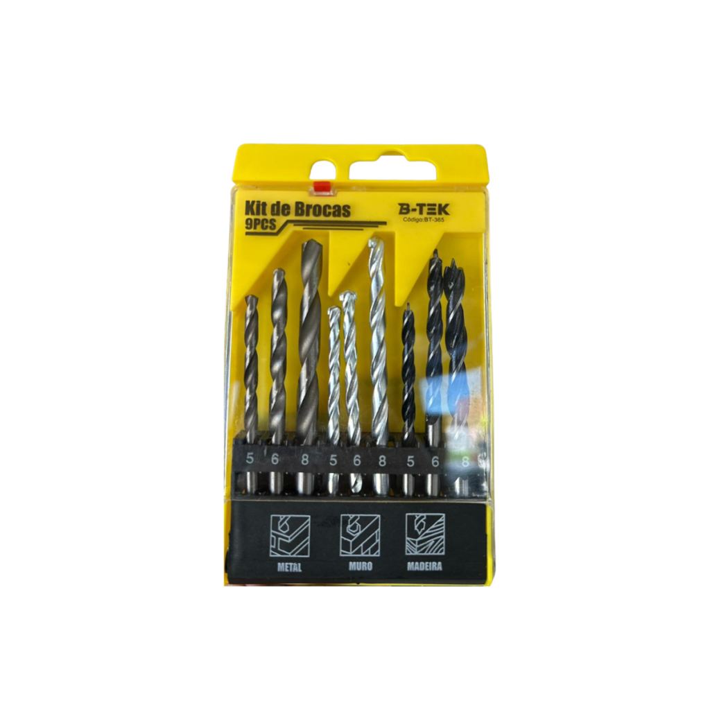KIT BROCAS B-TEK 9PCS