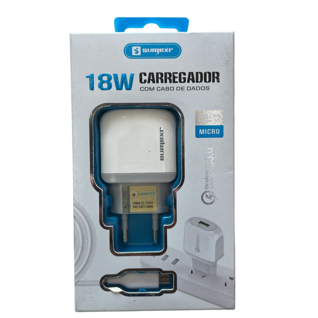 CARREGADOR MICRO SUMEXR 18W  V8