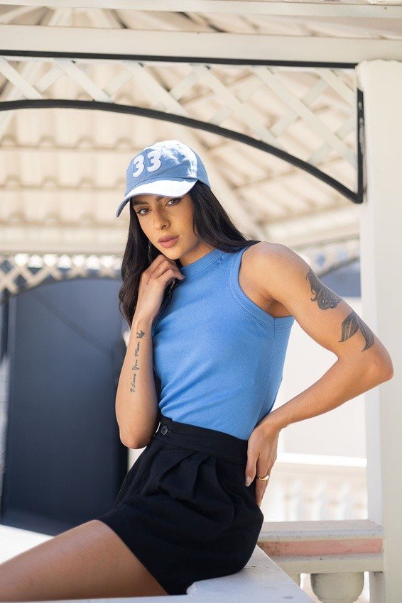 Regata Canelada Azul Light Navy
