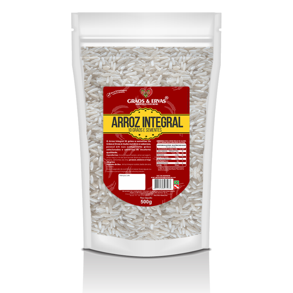 Arroz Integral 10 Grãos - Grãos&Ervas