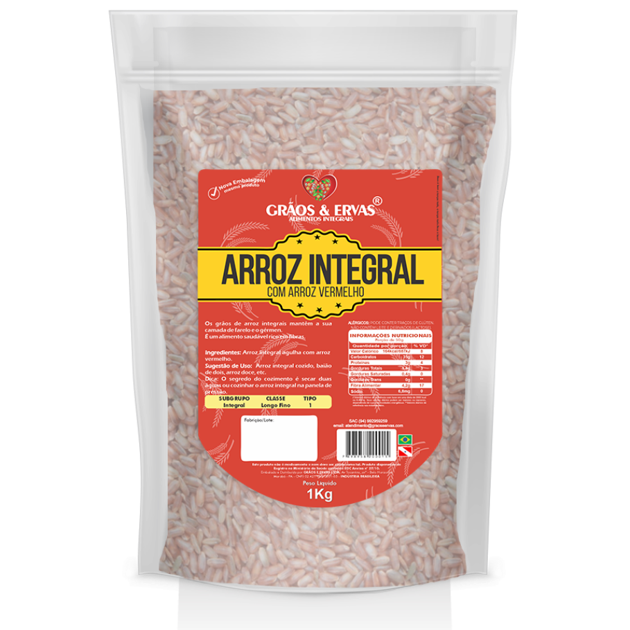 Arroz Integral Vermelho -Grãos&Ervas