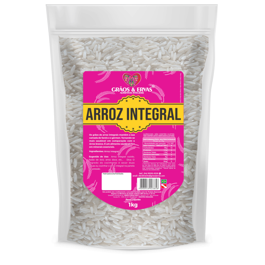 Arroz Integral - Grãos&Ervas