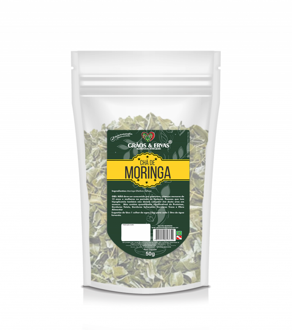 Chá de moringa - Grãos&Ervas 