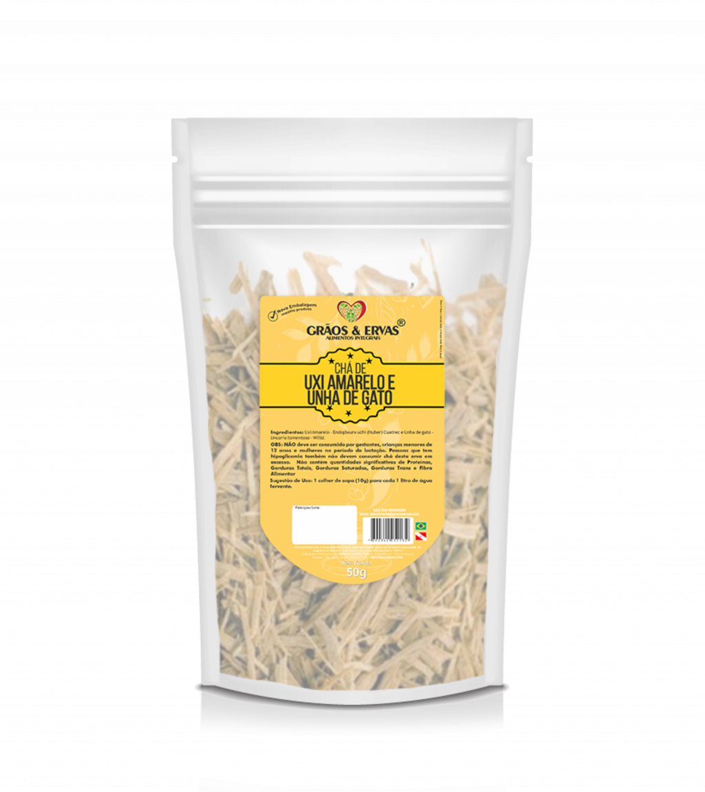 Chá de uxi amarelo e unha de gato Grãos&Ervas 