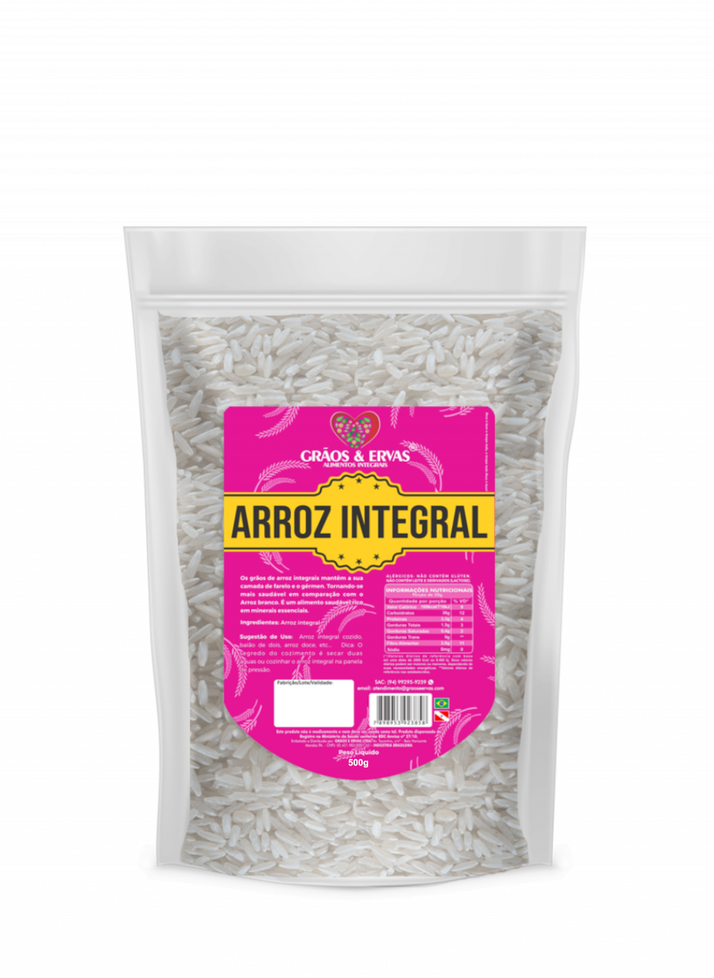 Arroz integral Grãos&Ervas
