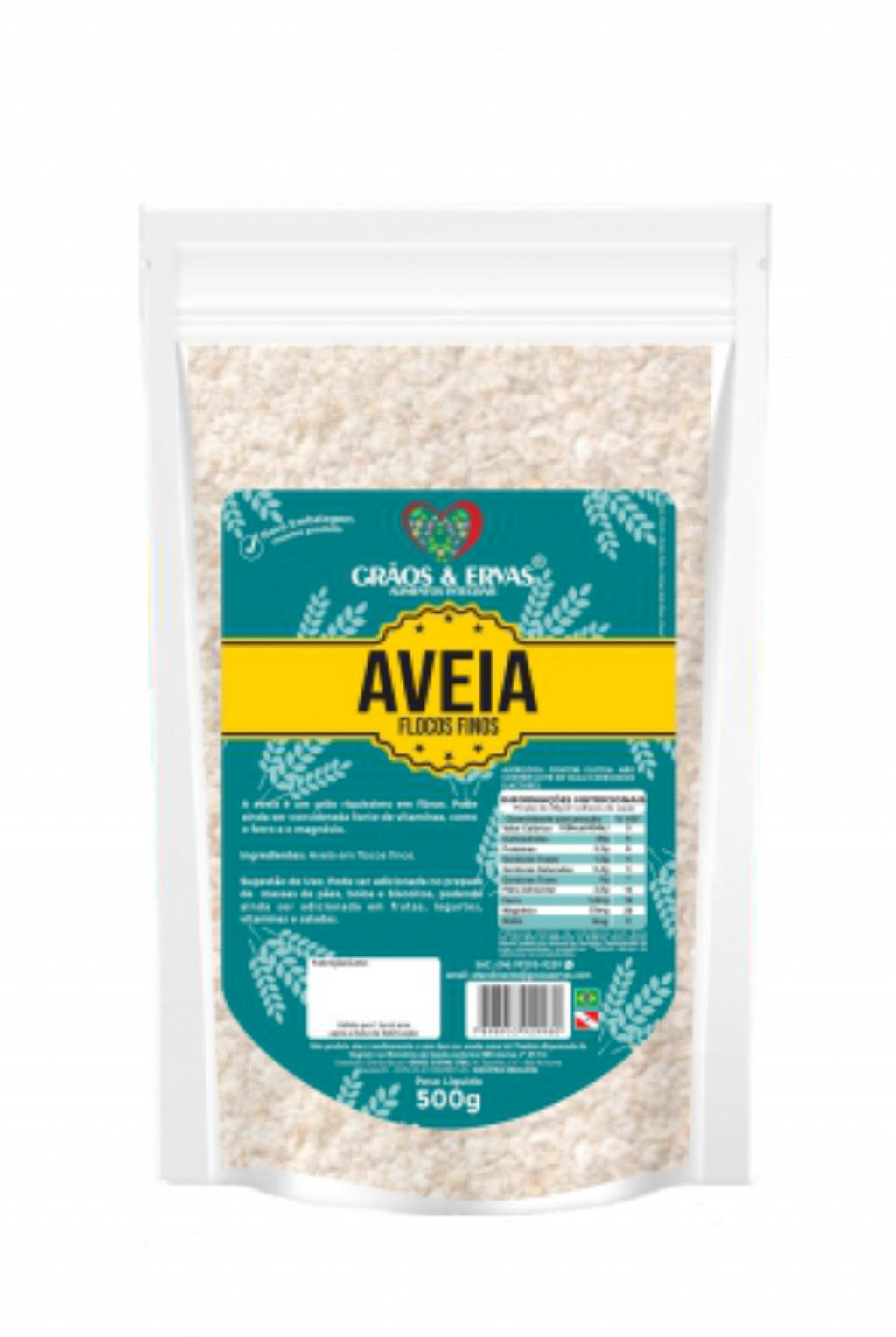 Aveia Flocos Grossos - Grãos&Ervas