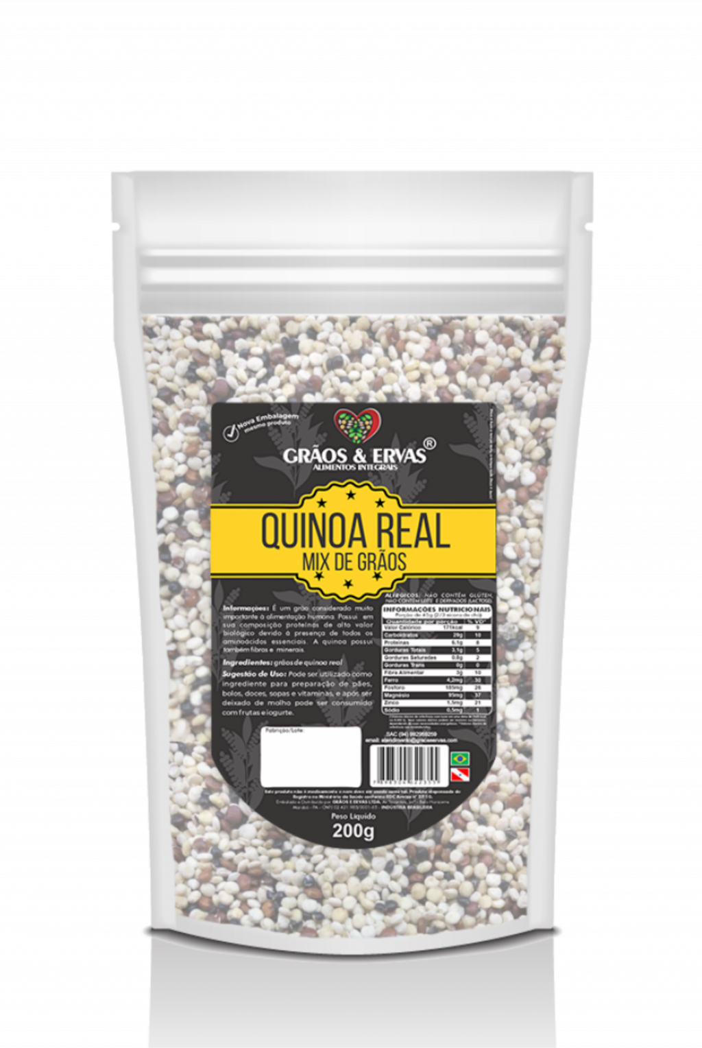 Quinoa Real em Flocos - Grãos&Ervas