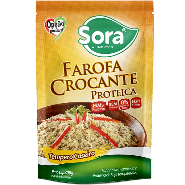 Farofa Crocante Proteica Tempero Caseiro - Sora