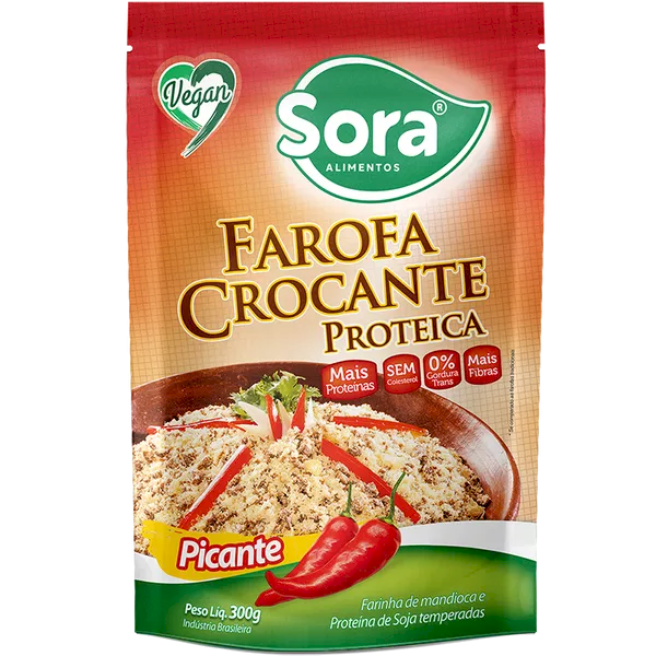Farofa Crocante Proteica Picante - Sora
