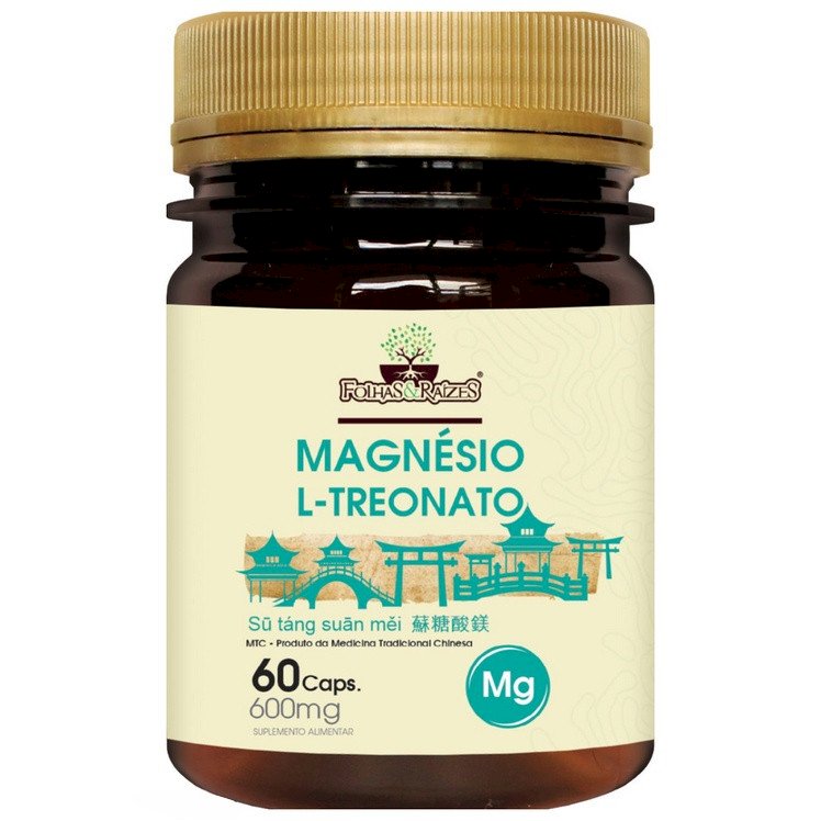Magnésio L-treonato - Folhas&Raízes 