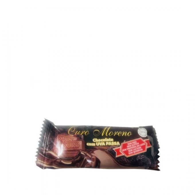 Chocolate com Uvas Passas - Ouro Moreno 