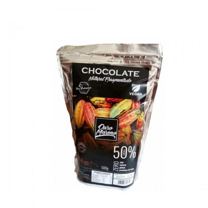 Chocolate 50% Fragmentado 500g - Ouro Moreno