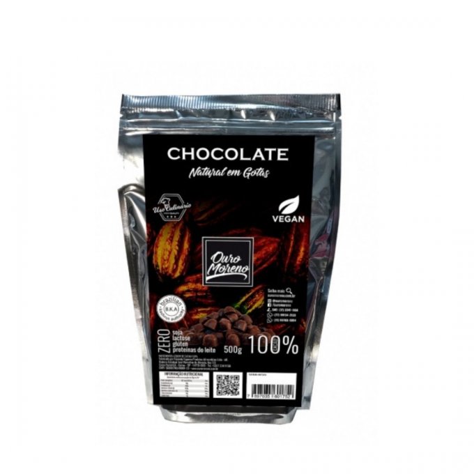 Chocolate 100% em Gotas - Ouro Moreno