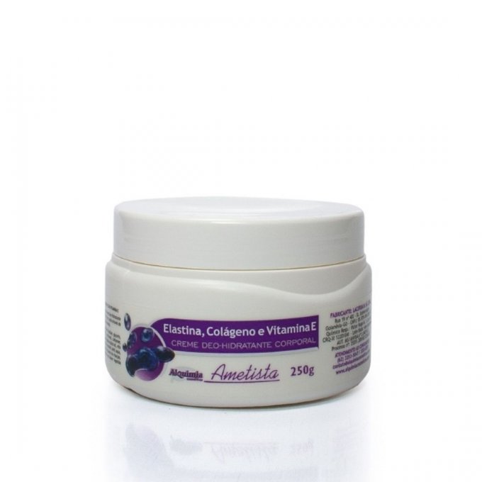 Creme Hidratante Ametista (elastina, colágeno, vitamina E)