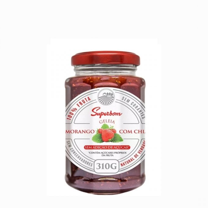 Geléia Zero Morango com Chia - Superbom
