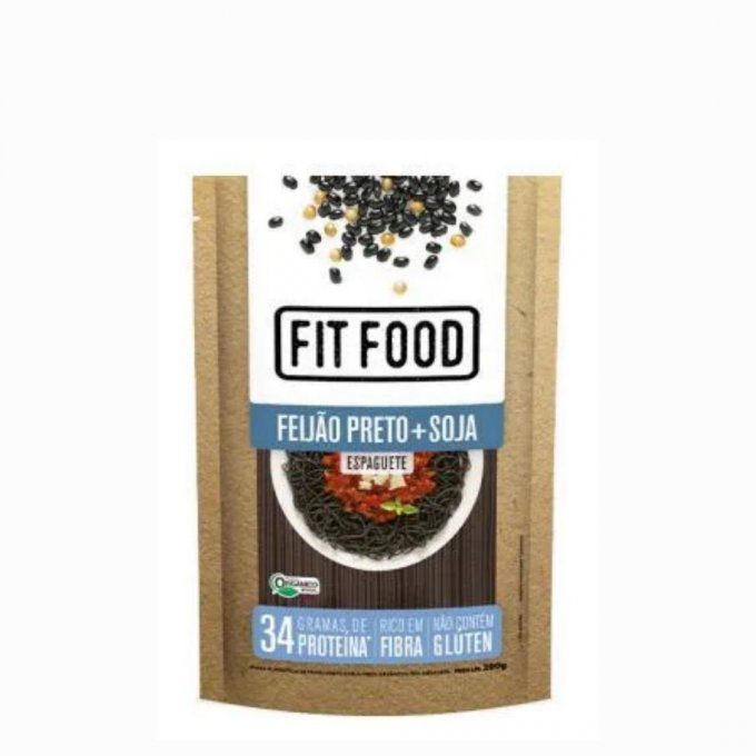 Espaguete feijão preto+soja FITFOOD