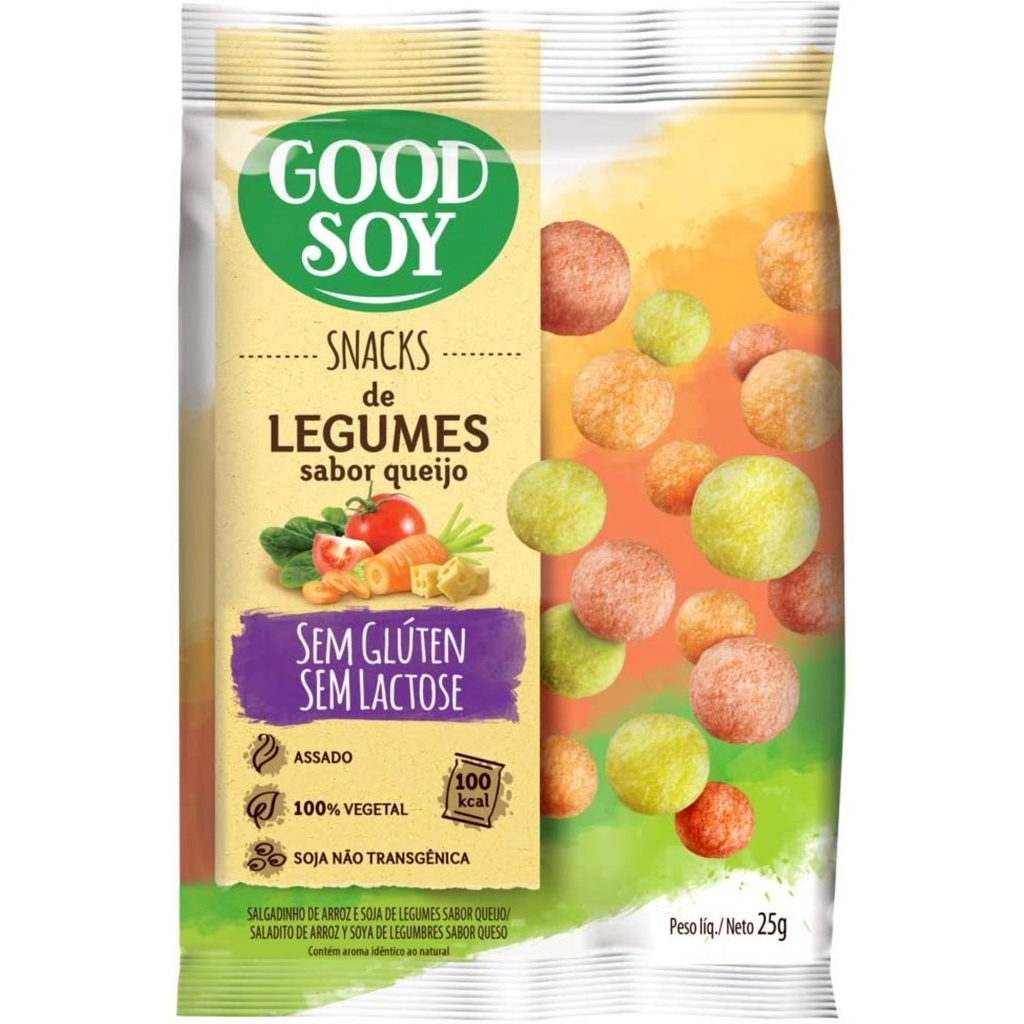 Snack de Soja GoodSoy Legumes ao Queijo - Belive